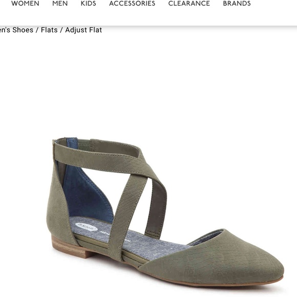 Dr. Scholl's Shoes - Dr. Scholl's Adjust Flat (sz 7.5) in Olive Green